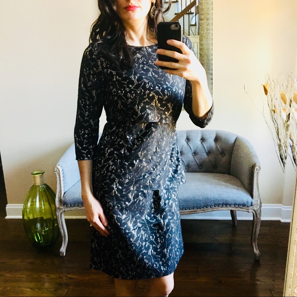 Tahari Tiered Dress Nwt